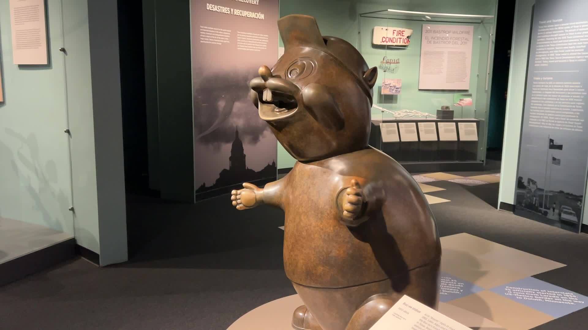 Buc-ee’s beaver statue on display at Bullock Museum – KXAN Austin