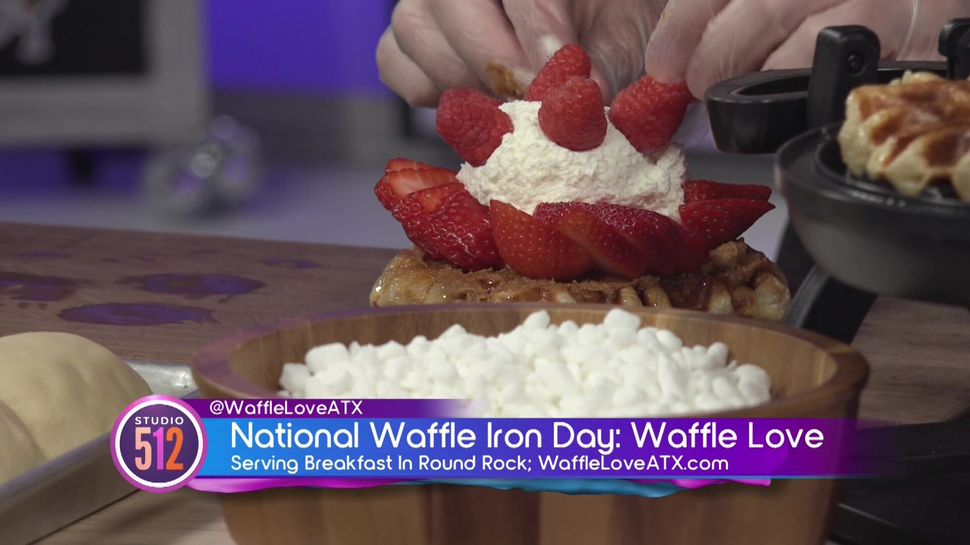 National Waffle Iron Day In Austin: Waffle Love ATX On Studio 512