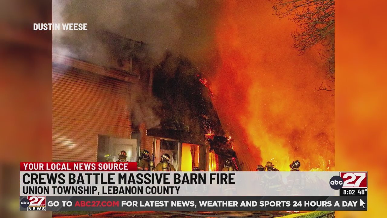 Firefighters respond to barn fire in Lebanon County – ABC27