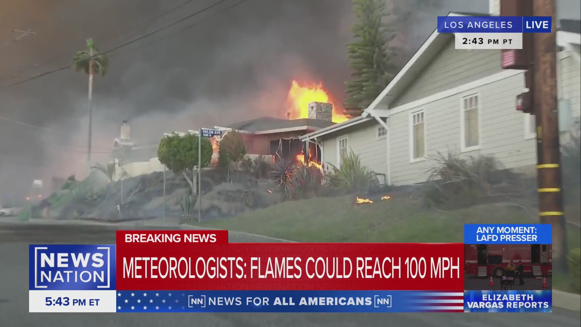 Los Angeles Palisades fire explodes to 770 acres in hours | Vargas ...