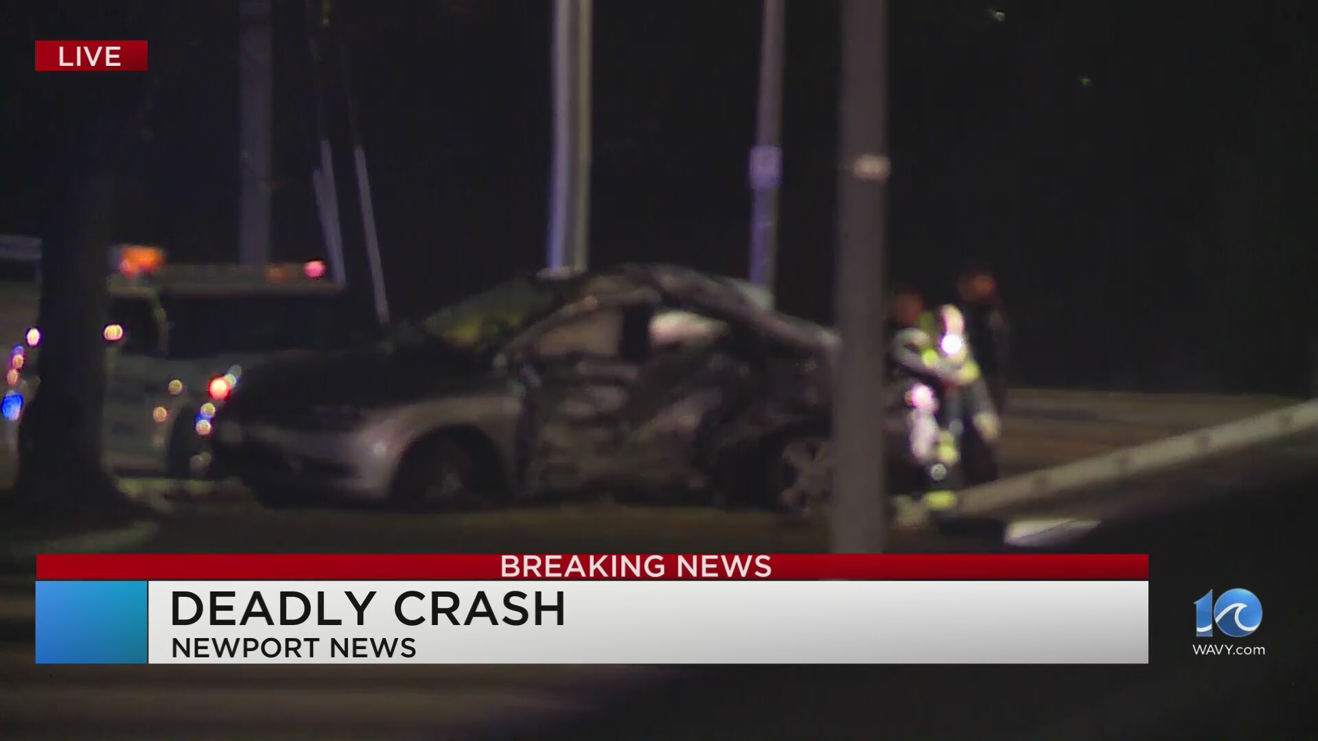 One dead following crash in Newport News early Thursday morning – WAVY.com