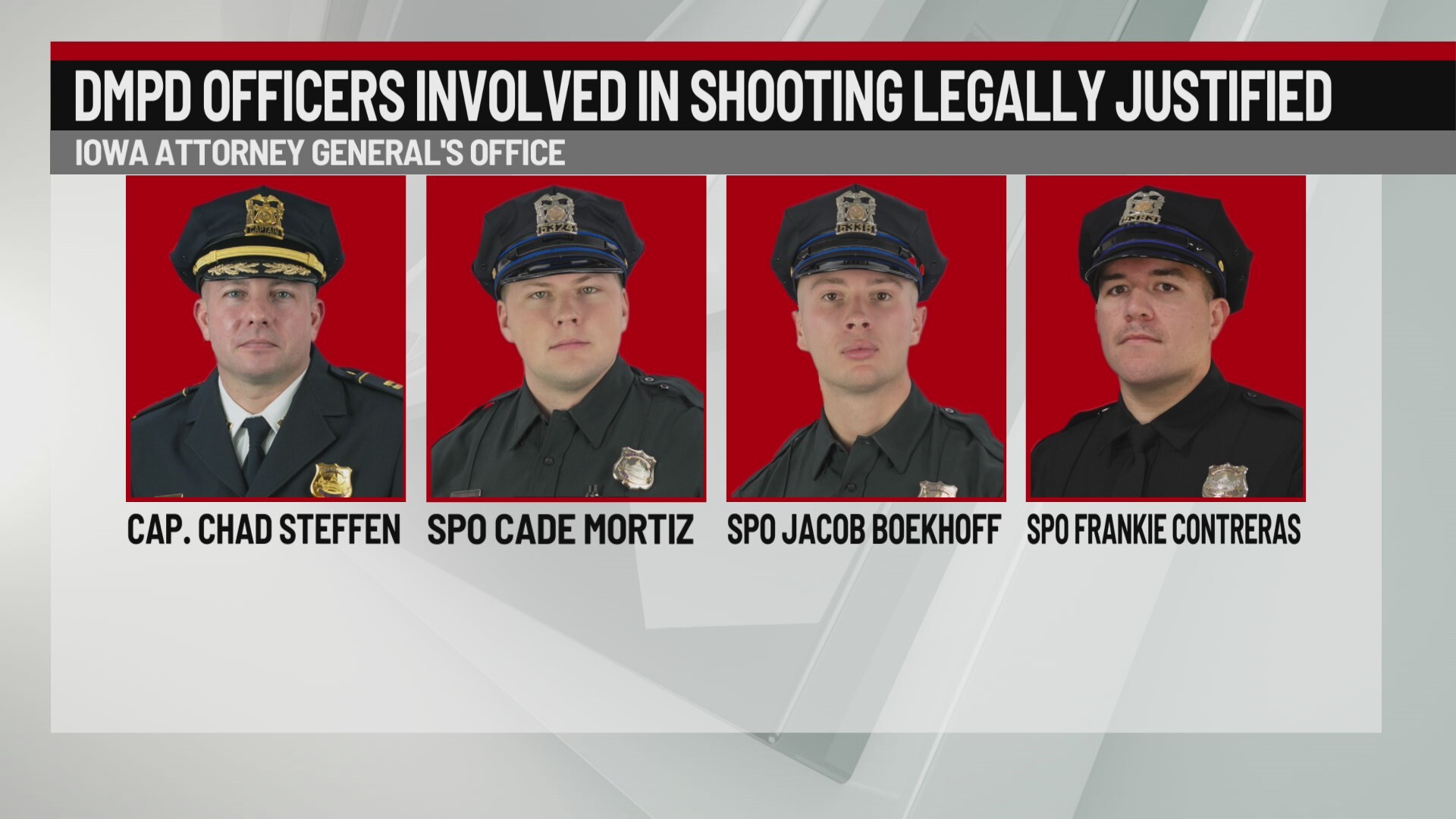 Des Moines police legally justified in fatal shooting of man who shot 2 ...